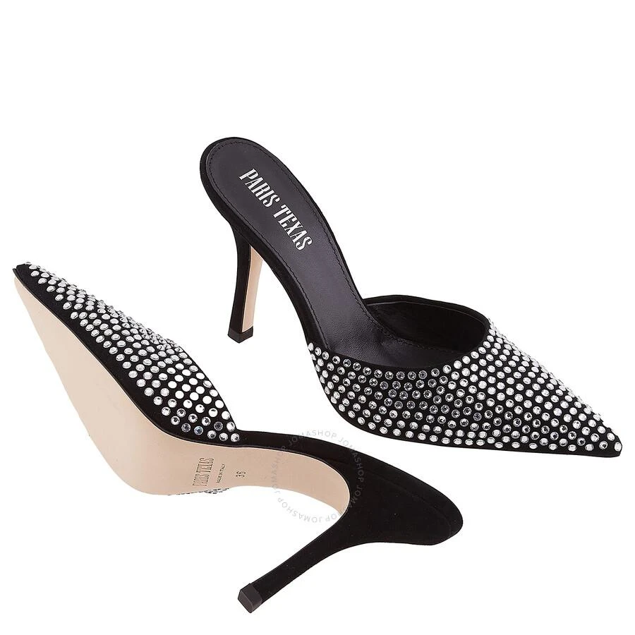Paris Texas Paris Texas Black Diamond Crystal Embellished Hollywood Mules, Brand Size 37 ( US Size 7 ) 2