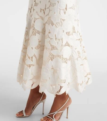 SIMKHAI Valetta embroidered midi dress 5