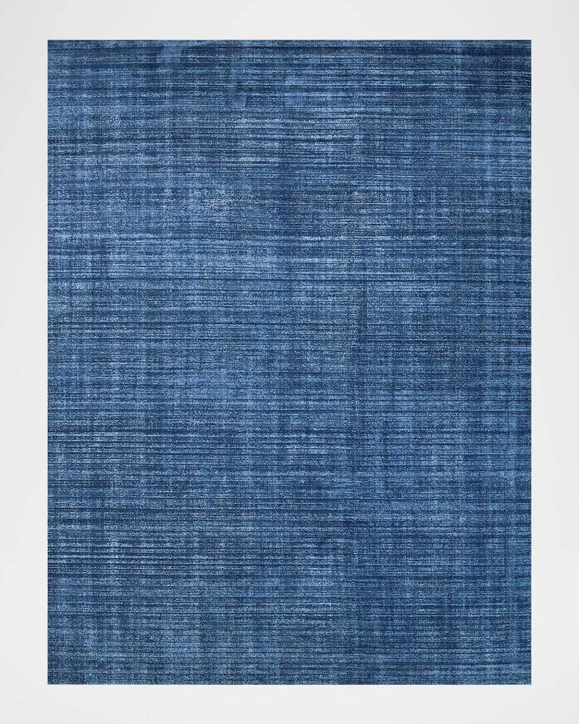 Exquisite Rugs Martelli Modern Hand-Loomed Navy Rug, 10' x 14' 1