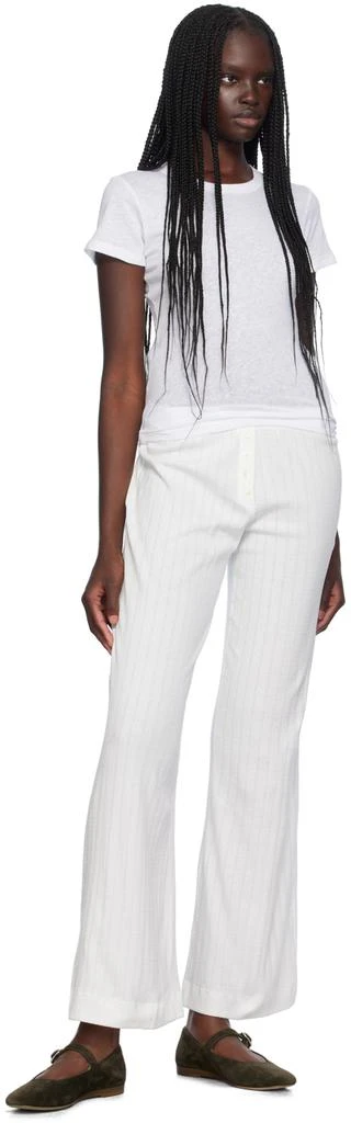 LESET White Laura Slim Fit T-Shirt 4