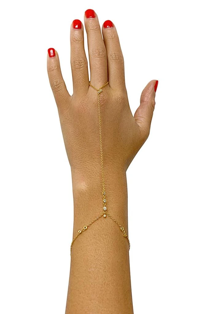 ADORNIA Crystal Station Hand Chain 2