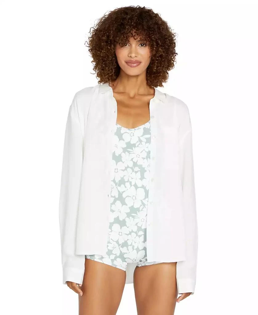 Volcom Juniors' Coco Ho Oversized Yoked Shirt 1