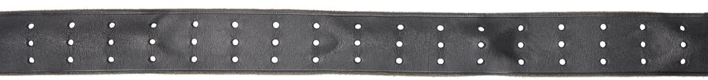 Balenciaga Black Leon 3-Prong Calfskin Belt 2