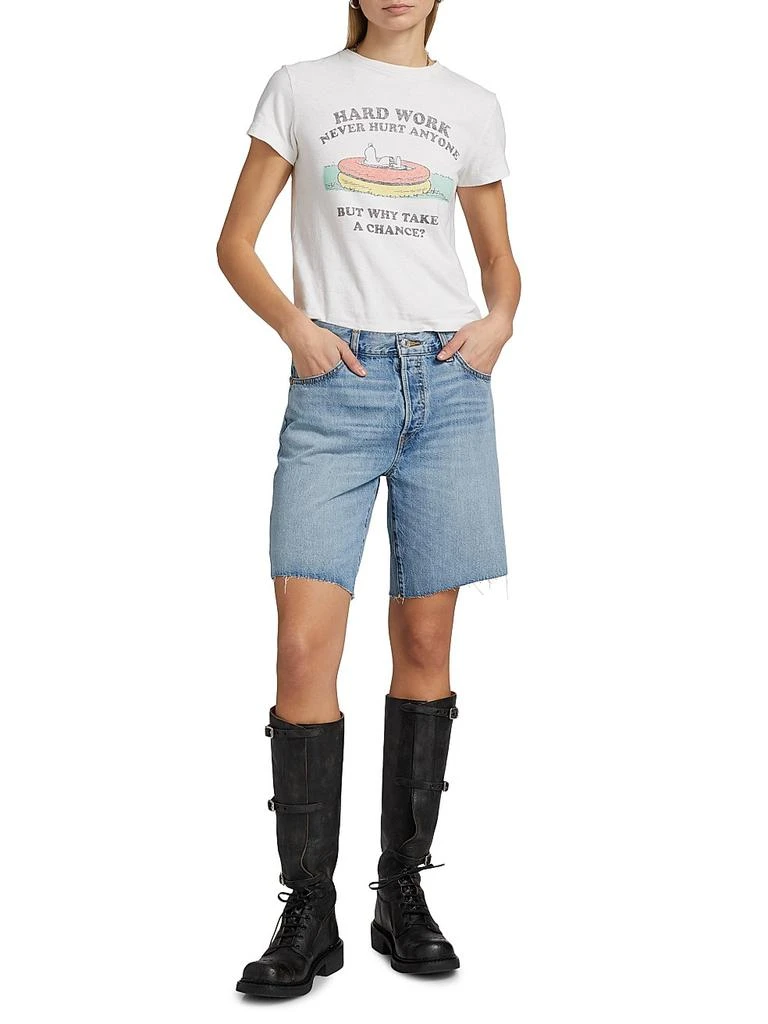 Re/Done `90s Comfy Denim Boyfriend Shorts 2