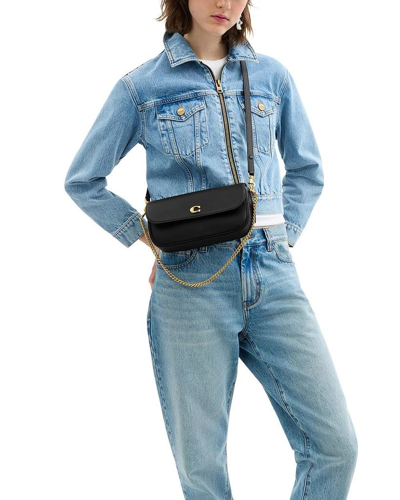 Coach Brook Flap Small Leather Chain Bag 2
