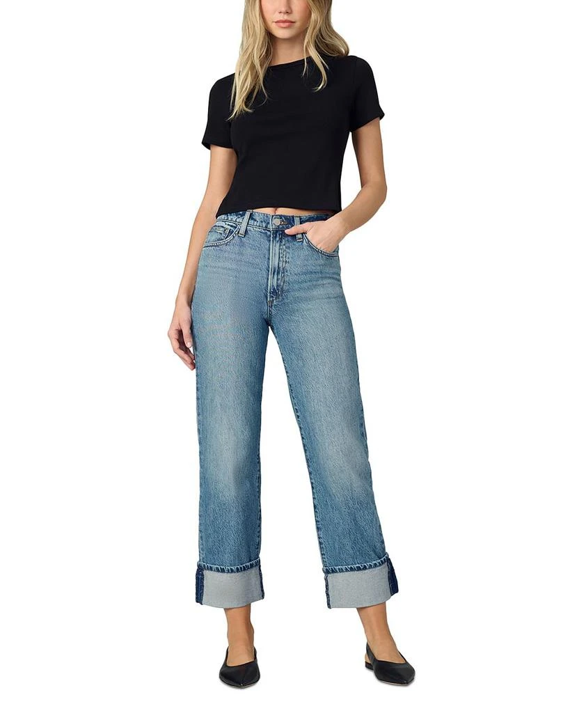 Joe's Jeans The Margot High Rise Cuffed Straight Jeans in Showdown 2
