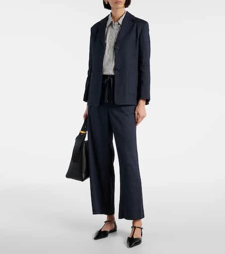 Max Mara Aris linen-blend straight pants 2
