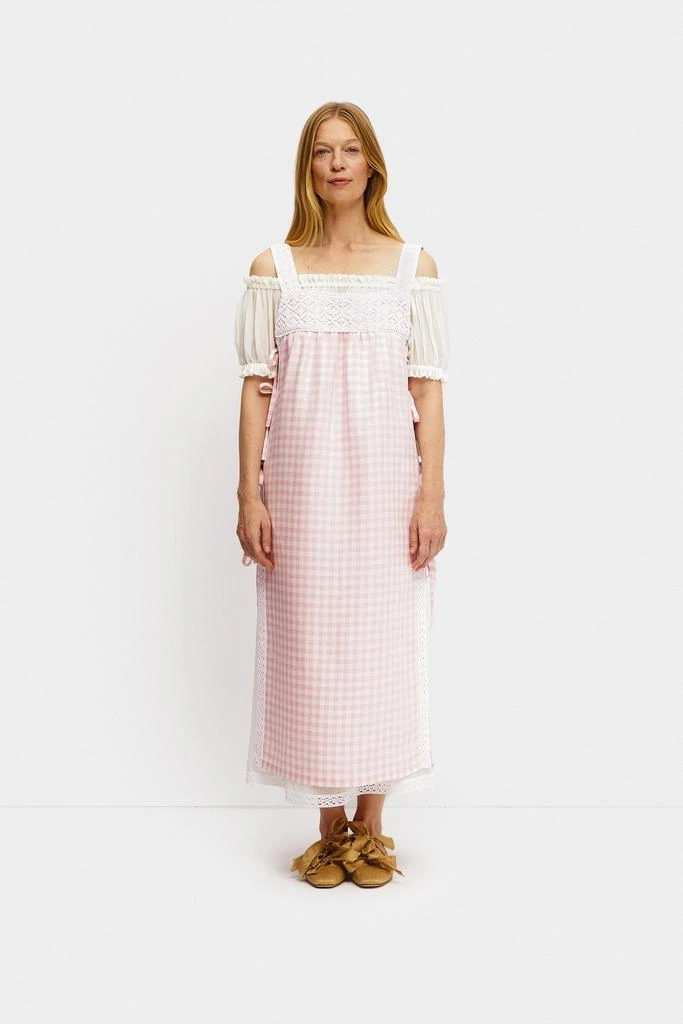 chinese dress ladies Layered linen dress, sleeveless main image 1