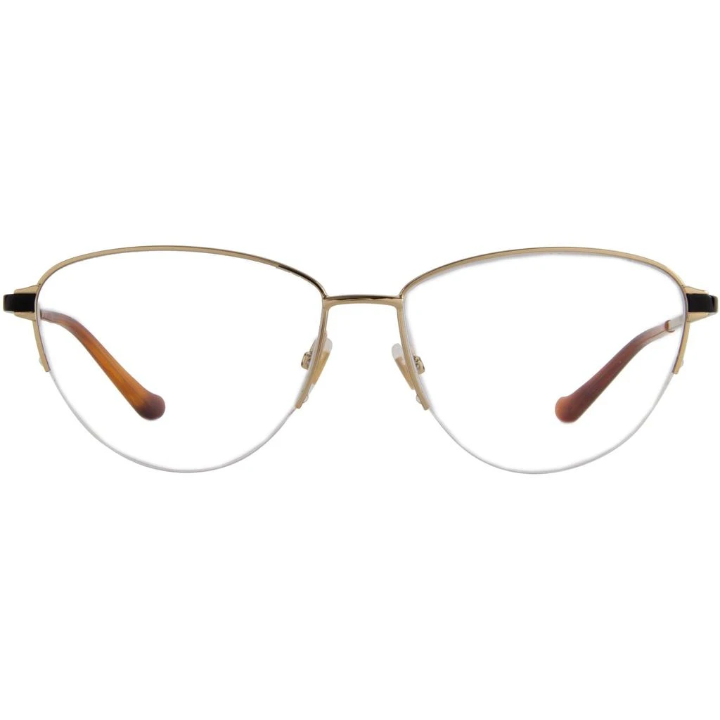Gucci Gucci Women's Eyeglasses - Gold Oval Half-Rim Metal Frame | GUCCI GG0580O 1 2