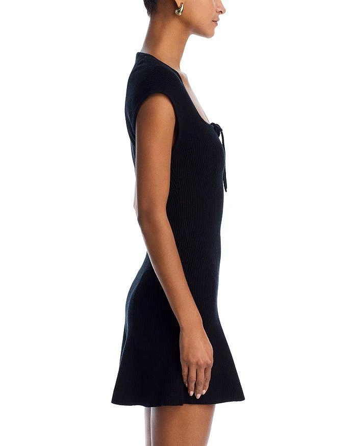a line petite midi dress Anne Klein Rosette Detail A-Line Novelty Tweed Midi Dress