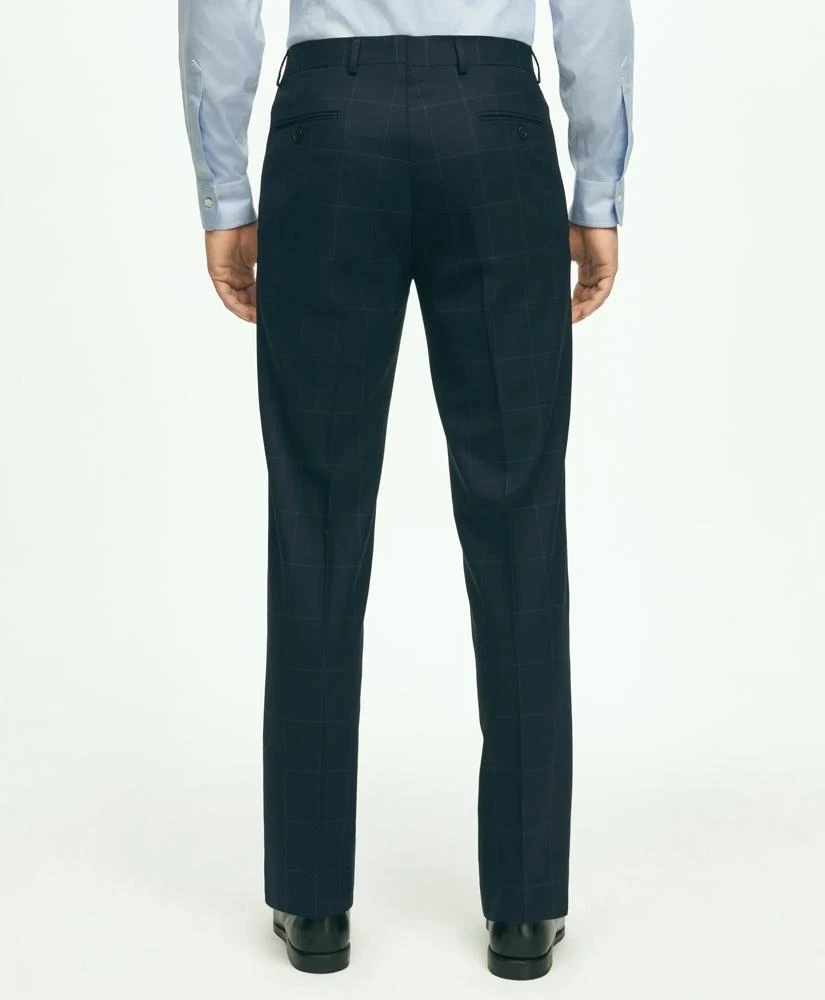 Brooks Brothers Brooks Brothers Explorer Collection Regent Fit Merino Wool Windowpane Suit Pants 3