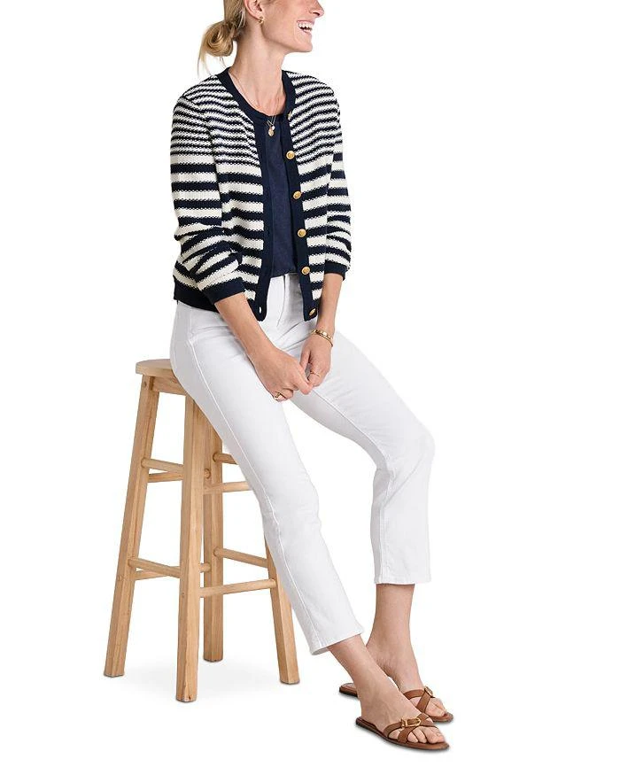 Vineyard Vines Cotton Cashmere Stripe Texture Cardigan 5