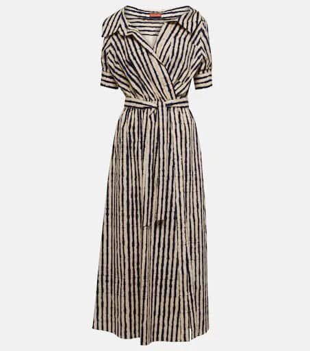 Altuzarra Lydia off-shoulder cotton-blend midi dress 1