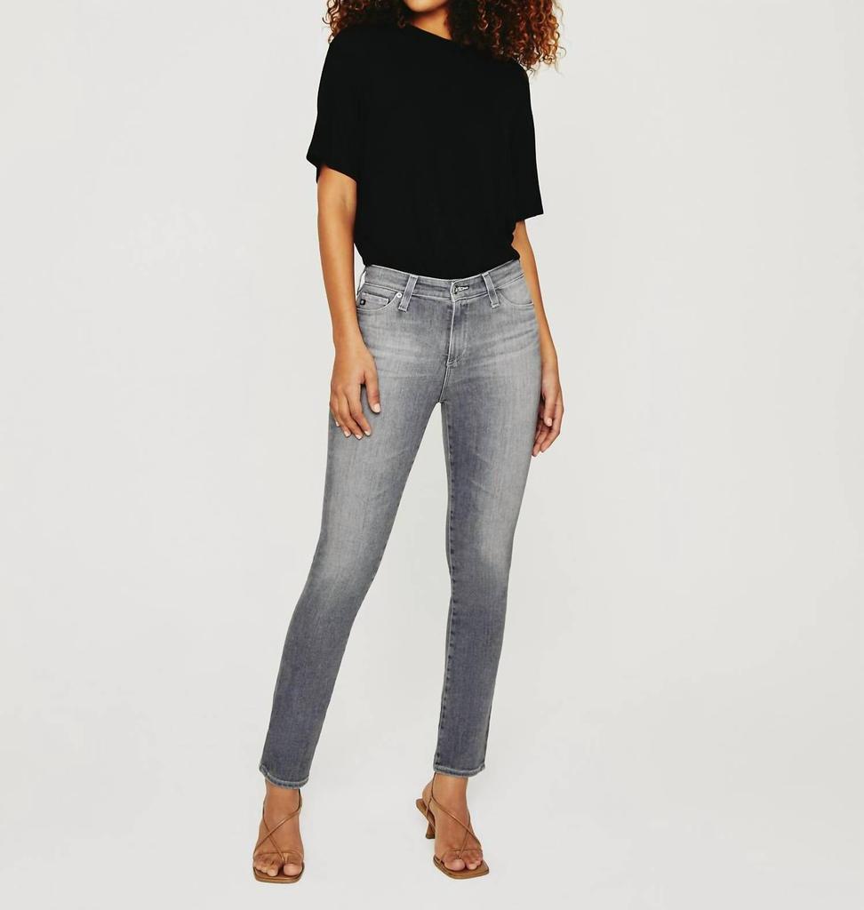 Ag Jeans Mari High-Rise Straight Leg Jean In Unpaved