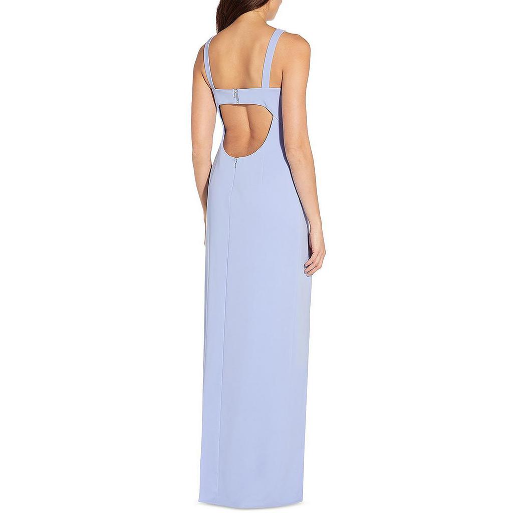 Aidan Mattox Womens Cut-Out Column Evening Dress