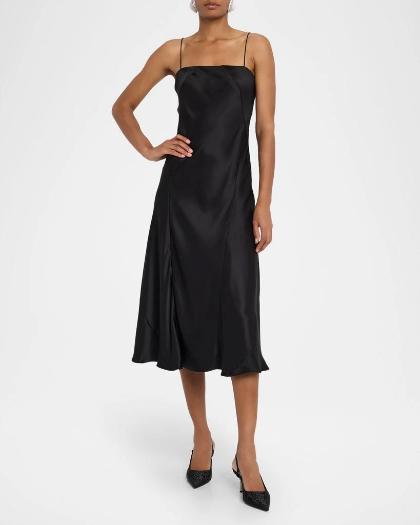 Giorgio Armani Double Silk Satin Spaghetti-Strap Midi Dress - Dresses &  Skirts - Compare Prices from 7+ Stores - Free Shipping - BeyondStyle
