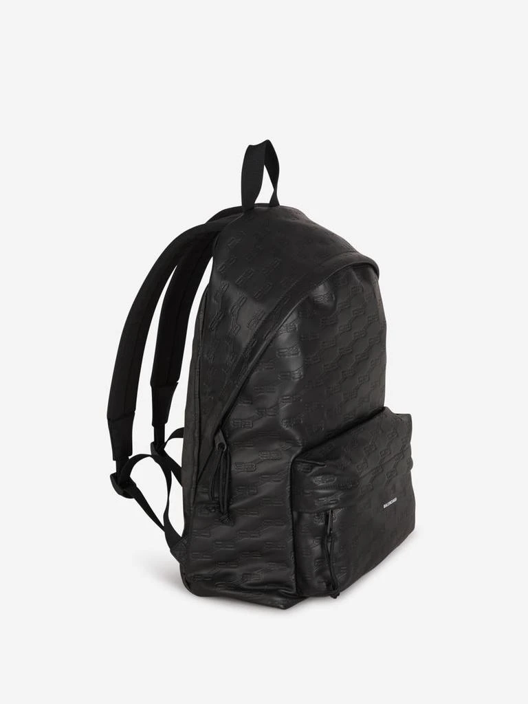Shop Balenciaga Monogram Bb Leather Backpack on Sale at