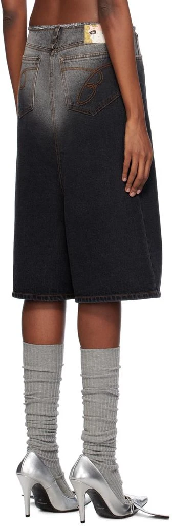 pushBUTTON Black Five-Pocket Denim Shorts 3