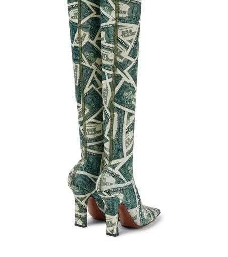 Vetements Printed over-the-knee boots 3