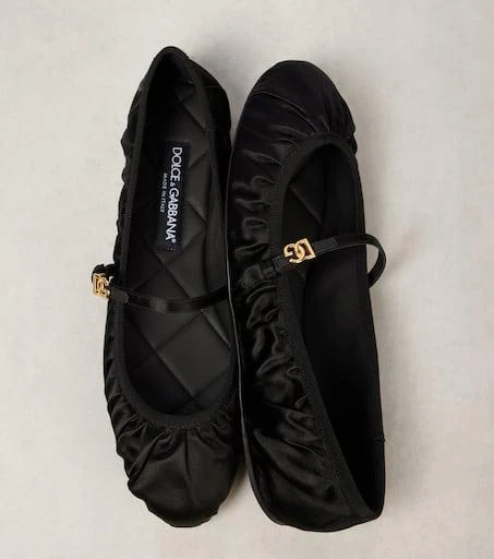 Dolce 
Gabbana DG satin ballet flats 5
