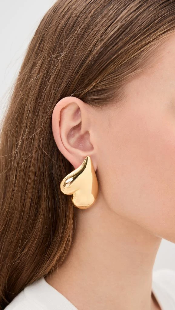 Jenny Bird Mega Art Heart Button Earrings 2