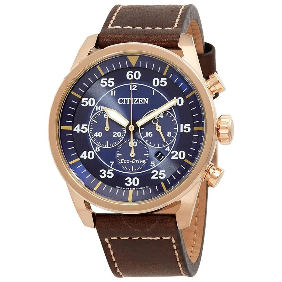 Citizen Avion Chronograph Eco-Drive Blue Dial Men's Watch CA4213-18L 1