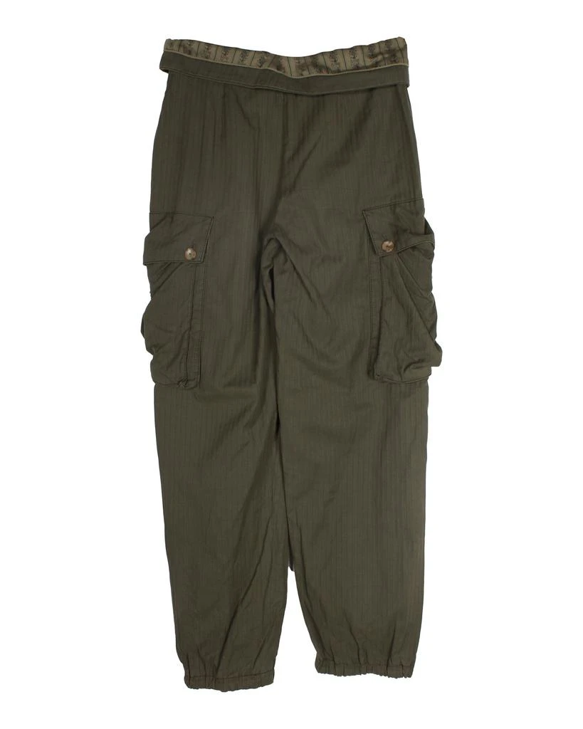 Alexander McQueen Alexander Mcqueen Vintage Stylized Cargo Pants in Olive Green Cotton 2