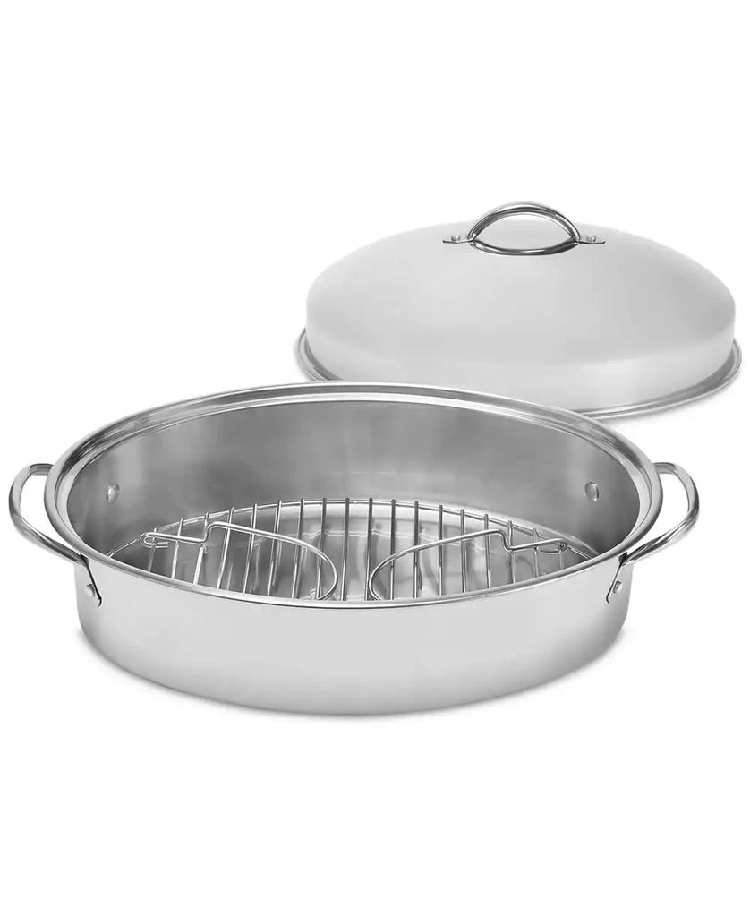 The Cellar Stainless Steel 8-Qt Covered Oval Roaster with Rack, Exclusively at Macy’s 4
