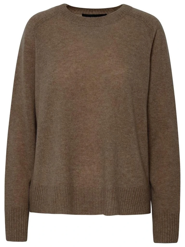 360 Cashmere 360 Cashmere Beige Cashmere 'Taylor' Sweater 1