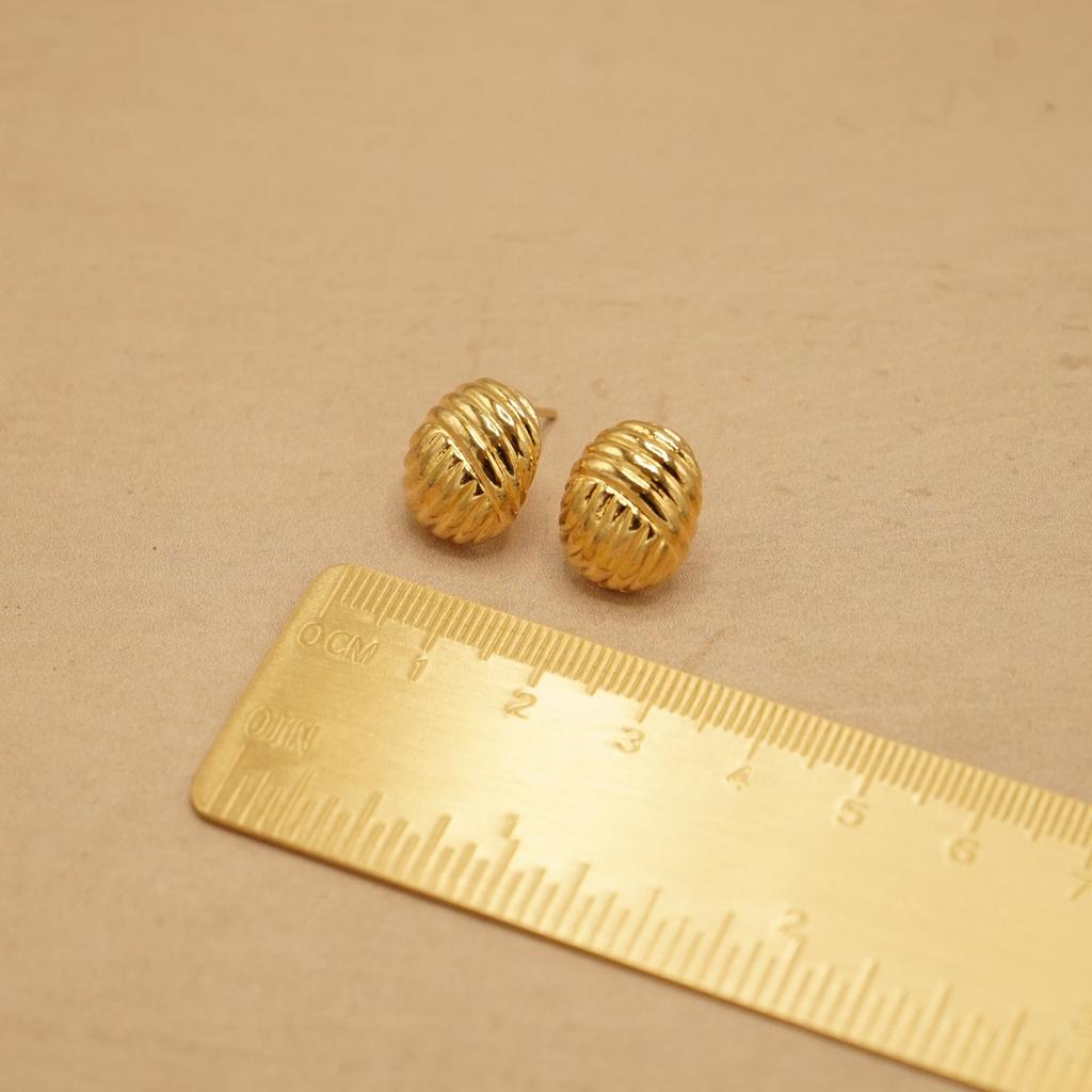 Orelia Vintage Vintage Textured Shell Stud Earrings
