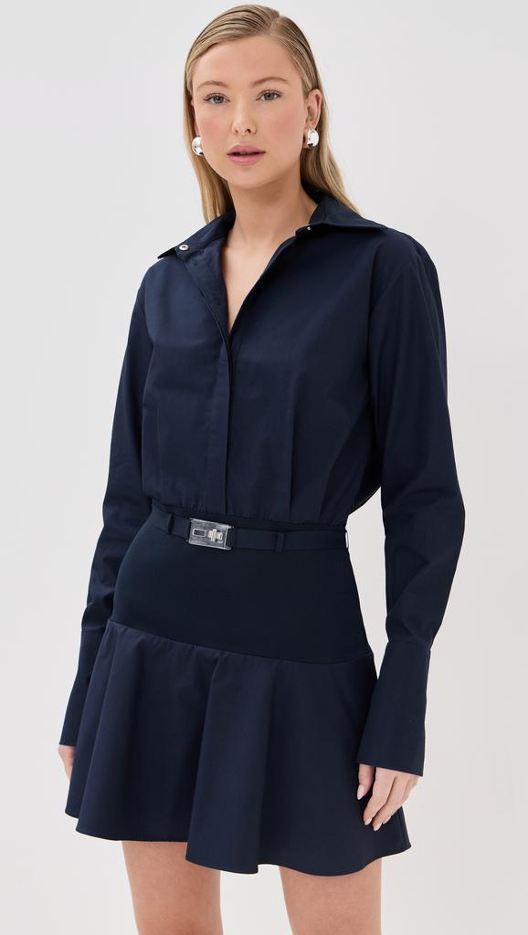 Brandon Maxwell The Irene Mini Shirt Dress