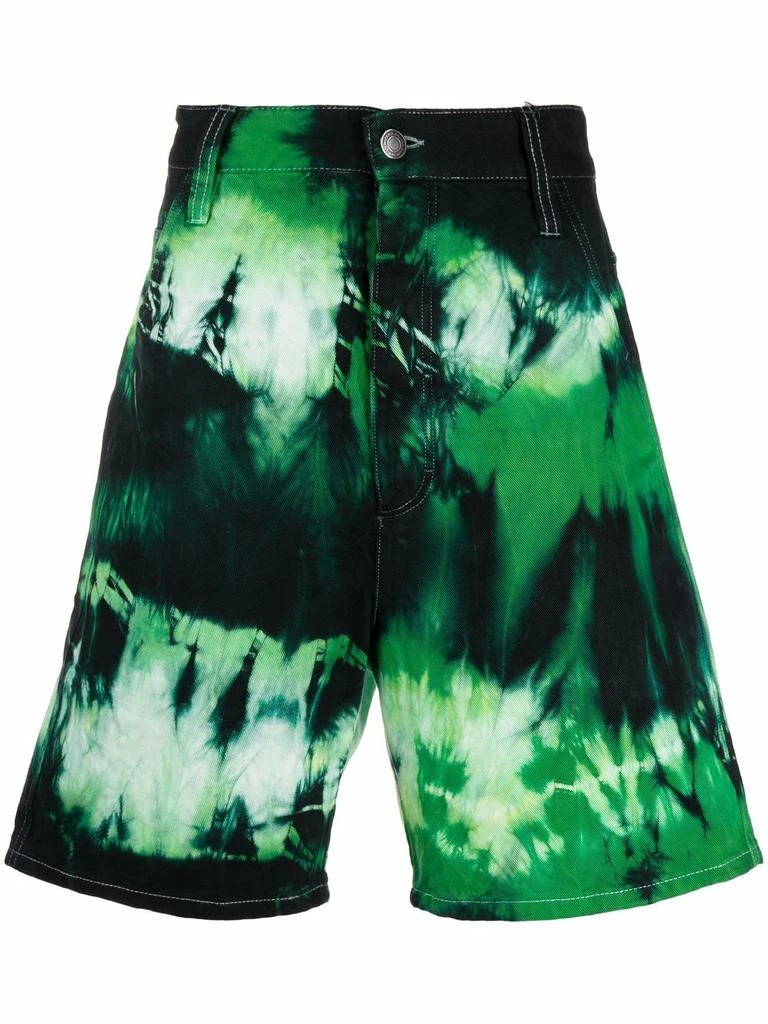 Ami Paris AMI PARIS - Tie&dye Denim Shorts 1