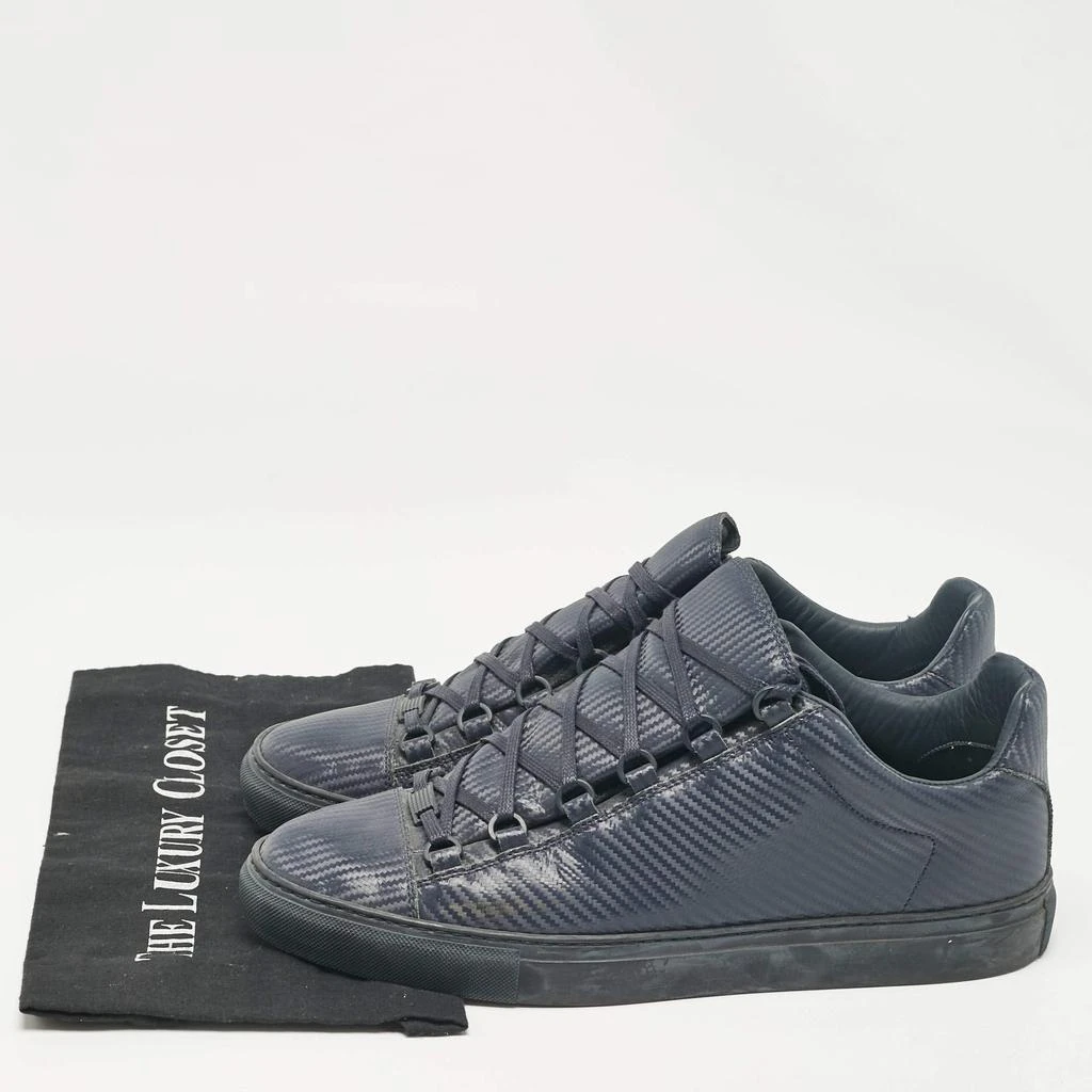 Balenciaga Balenciaga Navy Blue Leather Lace Up Sneakers Size 44 9