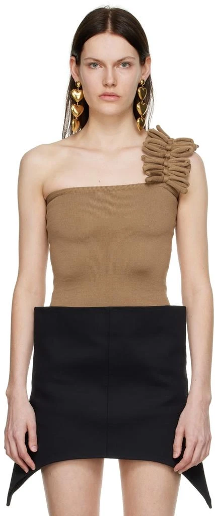 FIDAN NOVRUZOVA Beige Aysha Tank Top 1