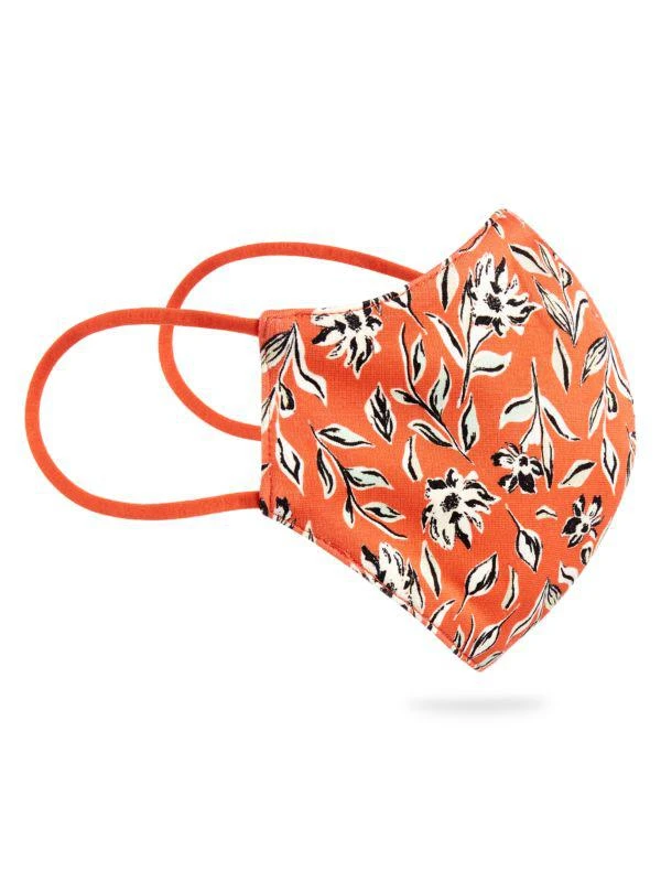 Alice + Olivia Abbi Structured Floral Face Mask 2