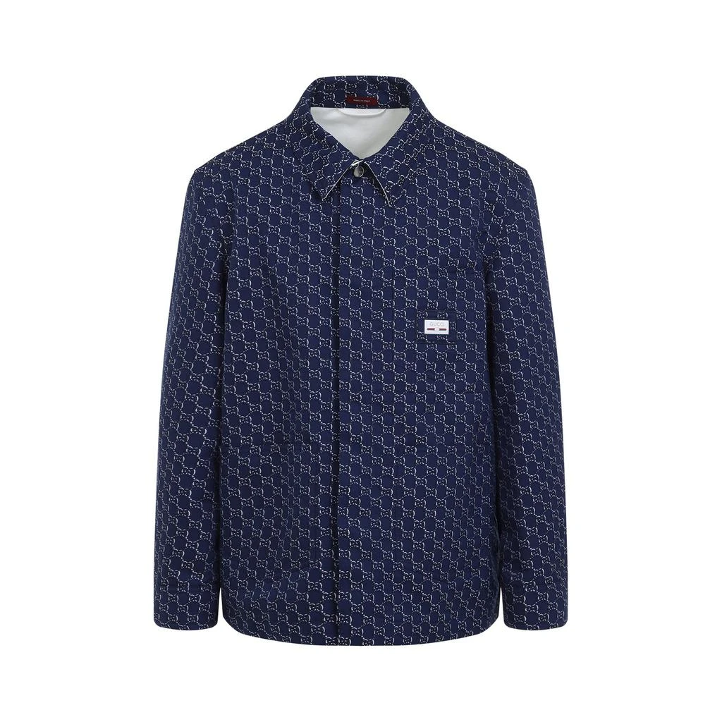 Gucci Gucci Monogrammed Long-Sleeve Shirt 1