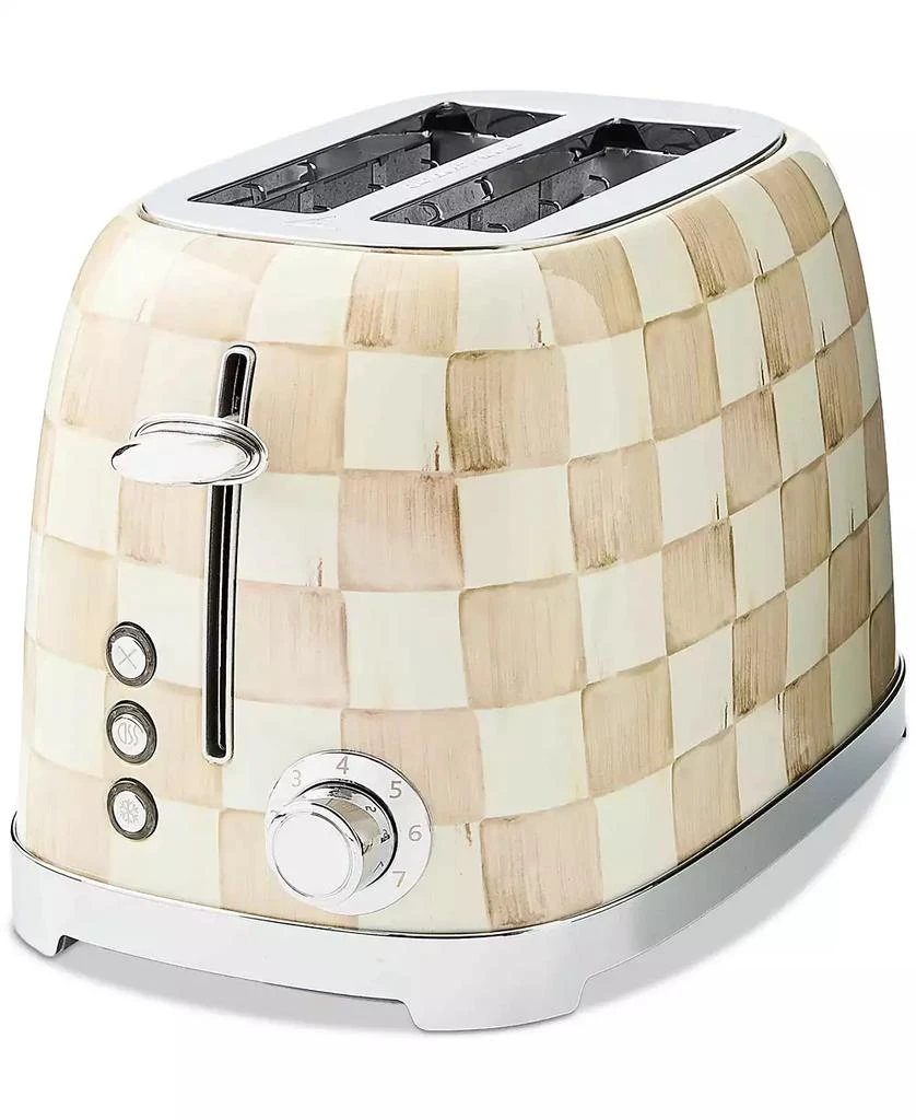 MacKenzie-Childs Mocha Check 2-Slice Toaster