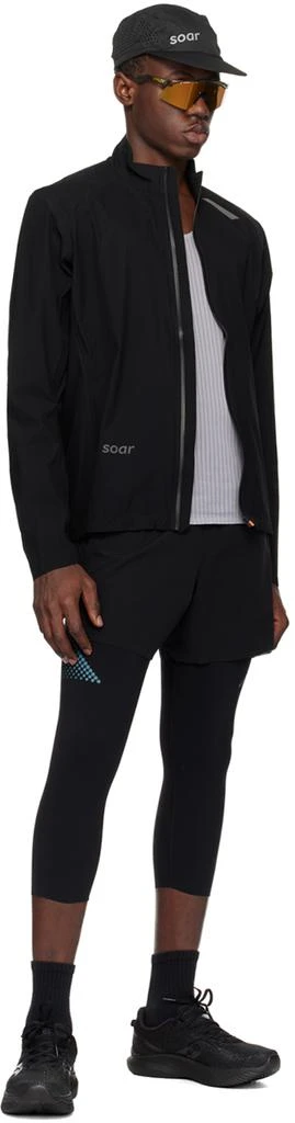 Soar Running Black Ultra Jacket 4