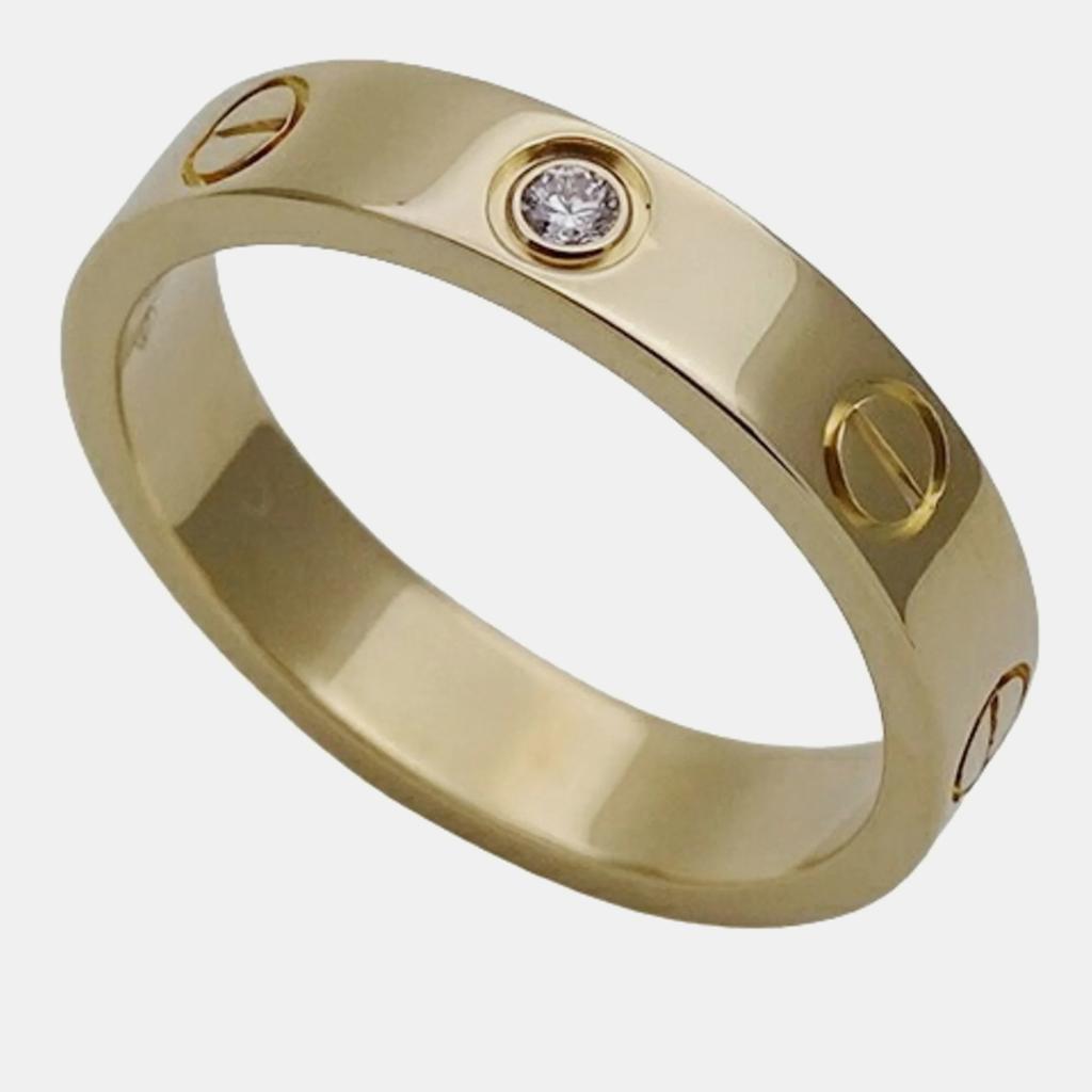 Cartier Cartier 18K Yellow Gold and Diamond Love Band Ring EU 51