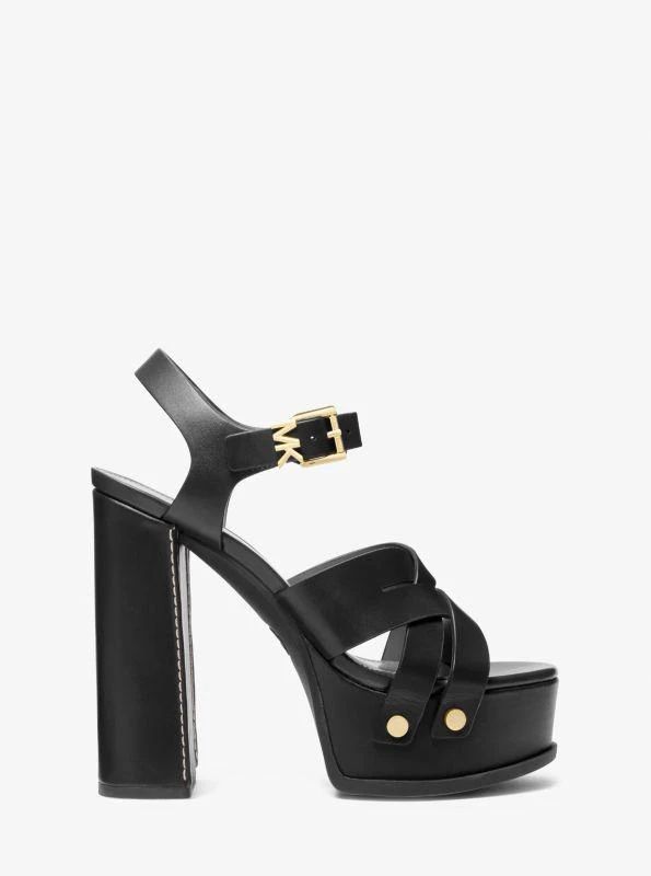 Michael Kors Nora Leather Platform Sandal 2