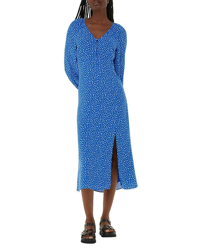 Whistles V Neck Midi Dress 1