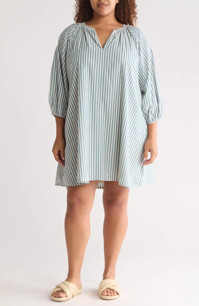 Melrose and Market Long Sleeve Poplin Minidress 1