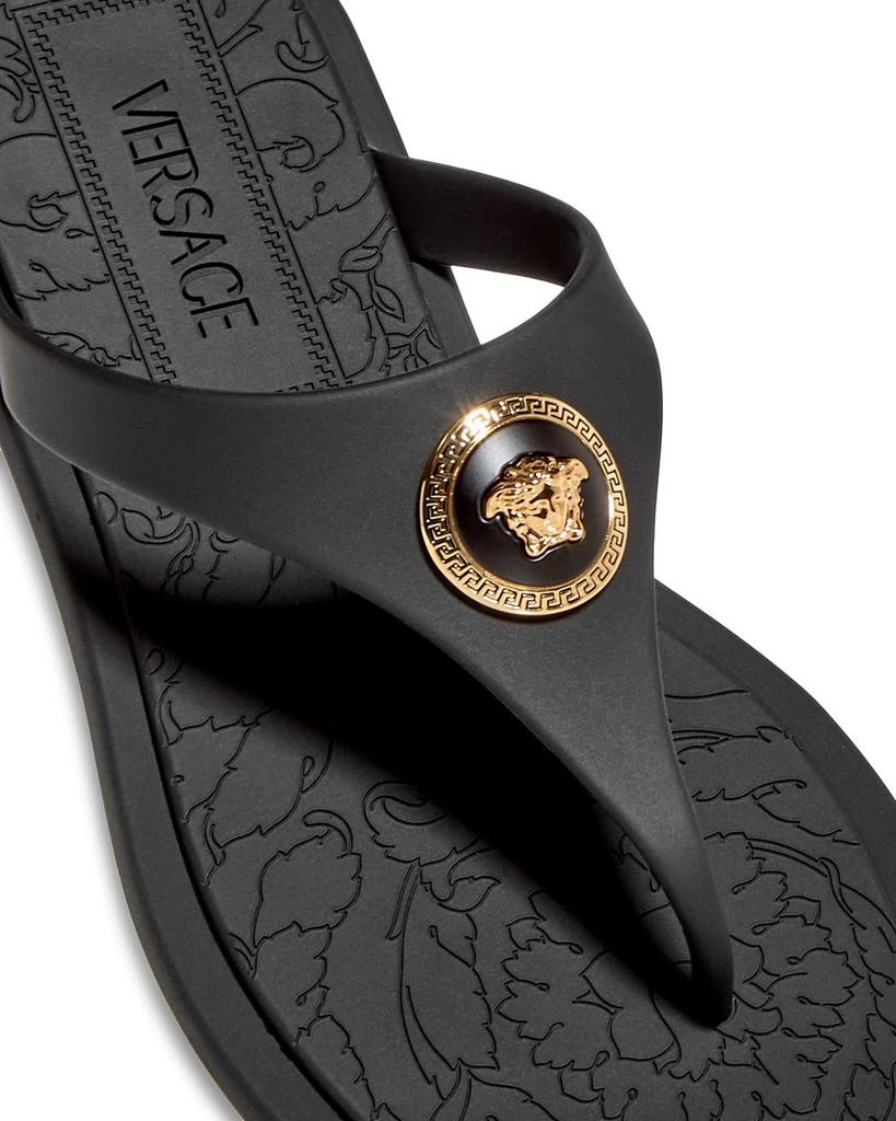 Versace Women's Alia Medusa Thong Sandals 6
