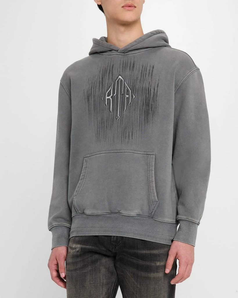 RTA Men's Jordan Stone-Etched Monogram Hoodie 4