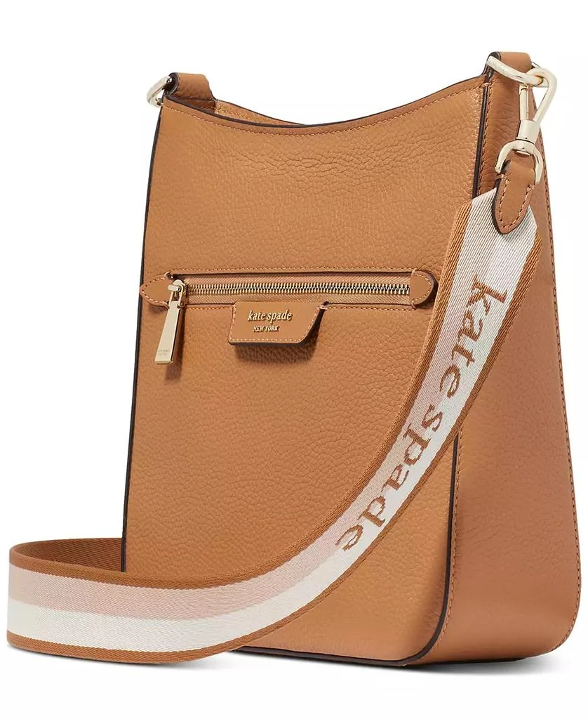 Kate Spade Hudson Small Pebbled Leather Messenger Crossbody 4