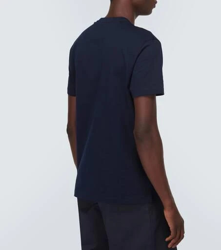 Versace Logo embroidered cotton jersey T-shirt 4