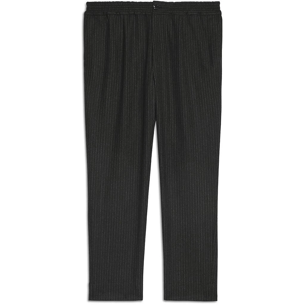 AMI Mens Smocked Pinstripe Trouser Pants 2