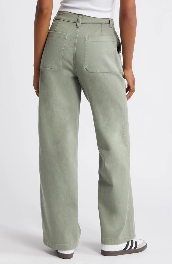 BP. High Waist Wide Leg Twill Pants 3