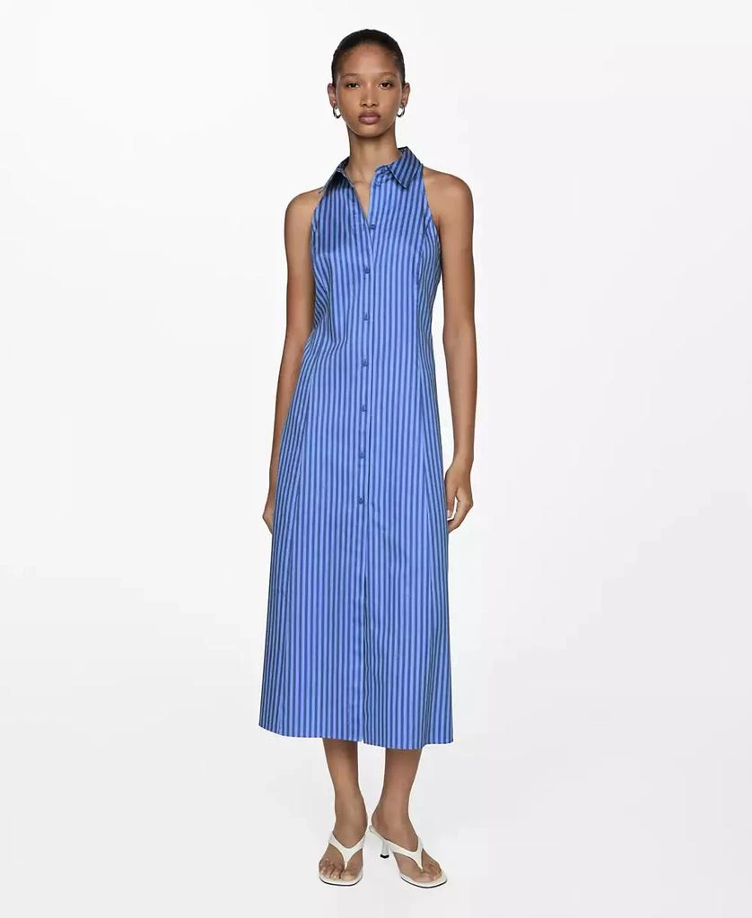 Mango Women's Striped Shirt Dress 1