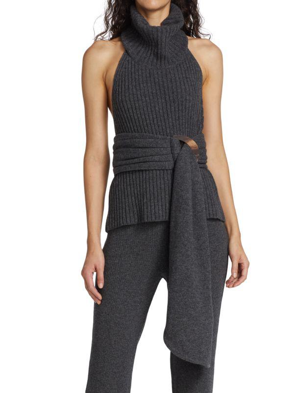 Piece of White Estelle Belted Sweater